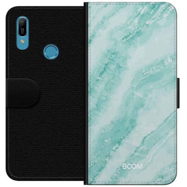 Pungcover til Huawei Y6 (2019) med Mint Marble