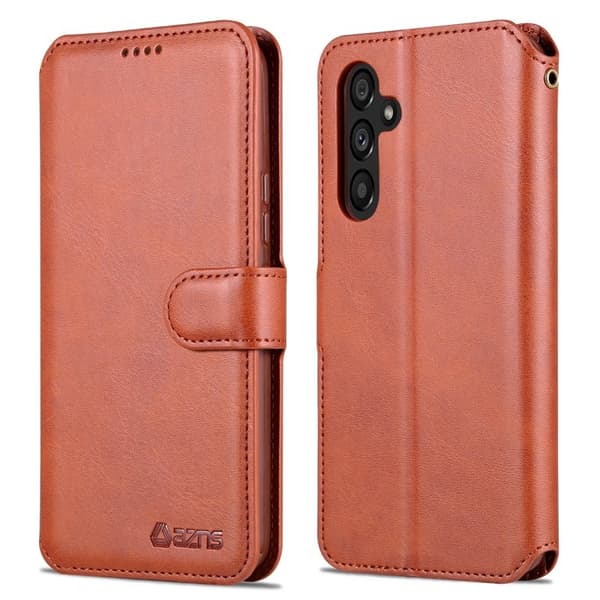 AZNS Samsung Galaxy A54 5G Plånboksfodral Konstläder - Brun