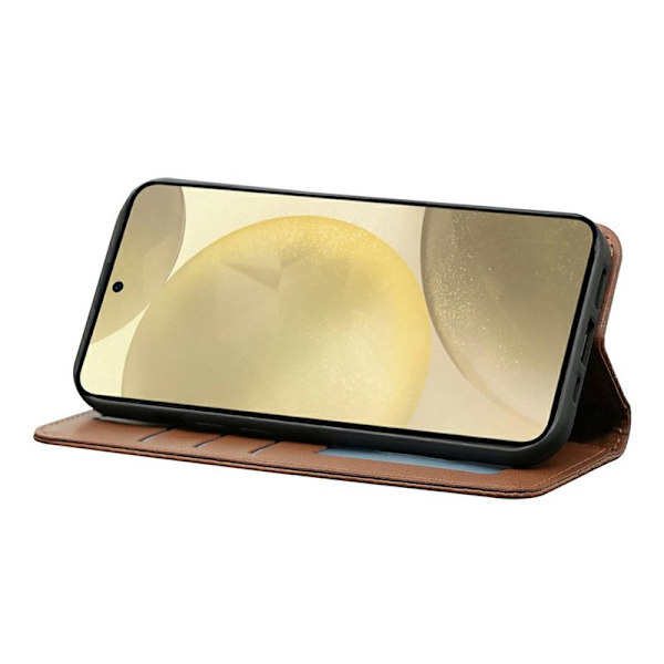 Plånboksfodral för Samsung Galaxy S26 Plus Konstläder - Brun