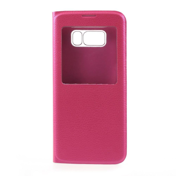Flip View mobilfodral till Samsung Galaxy S8 Plus - Magenta