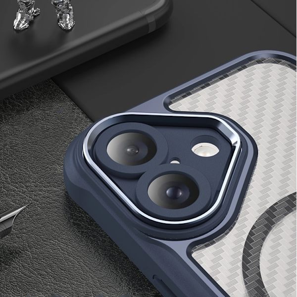Mobilskal till iPhone 16 Plus MagSafe Silikon Leading - Blå Blå