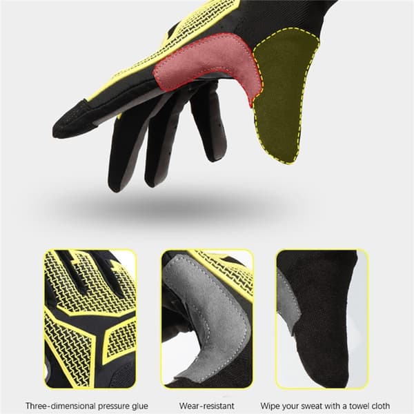 HUNTRANGE Touchvantar Handskar (2 Pack) Cykel Helfinger B2318 - Gul Gul