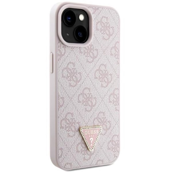 Guess iPhone 15 mobiltaske Crossbody 4G Metal Logo - Pink