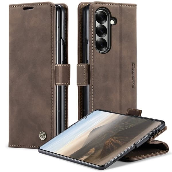 CASEME 013 Plånboksfodral för Samsung Galaxy Z Fold7 5G - Kaffe