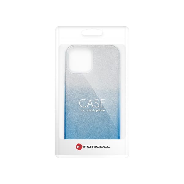 Forcell SHINING -kuori Samsung Galaxy A52 5G/4G/A52S - läpinäkyvä sininen Blå