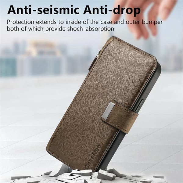 Caseneo Plånboksfodral För Galaxy S26 Plus Magnetic Läder - Brun Brun