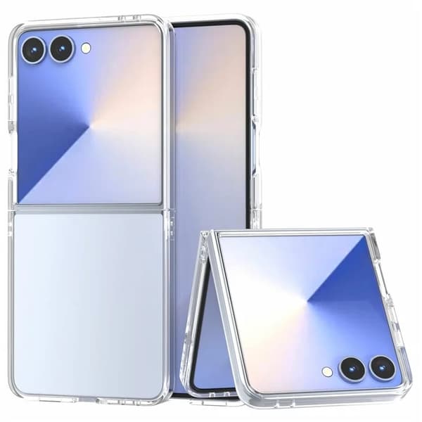 Mobilskal till Galaxy Z Flip7 Anti-Drop Hard PC - Clear Transparent