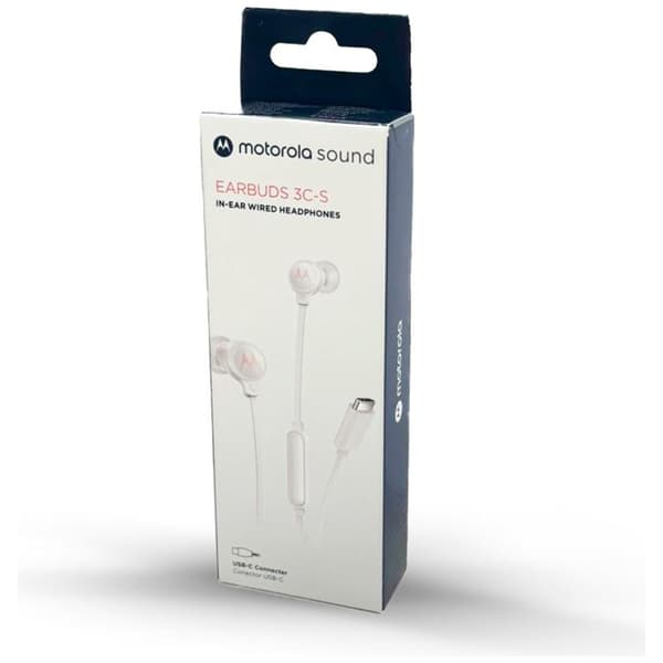 Motorola In-Ear Hörlurar USB-C Earbuds 3C-S - Vit Vit