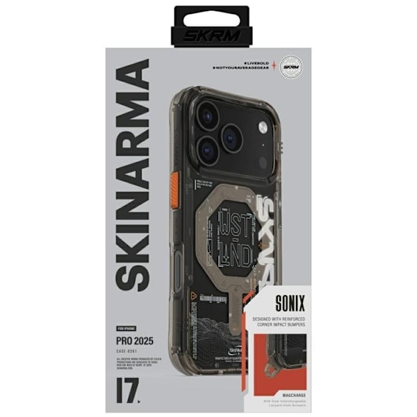 Skinarma telefontaske til iPhone 17 Pro MagSafe Sonix - Sten Grå