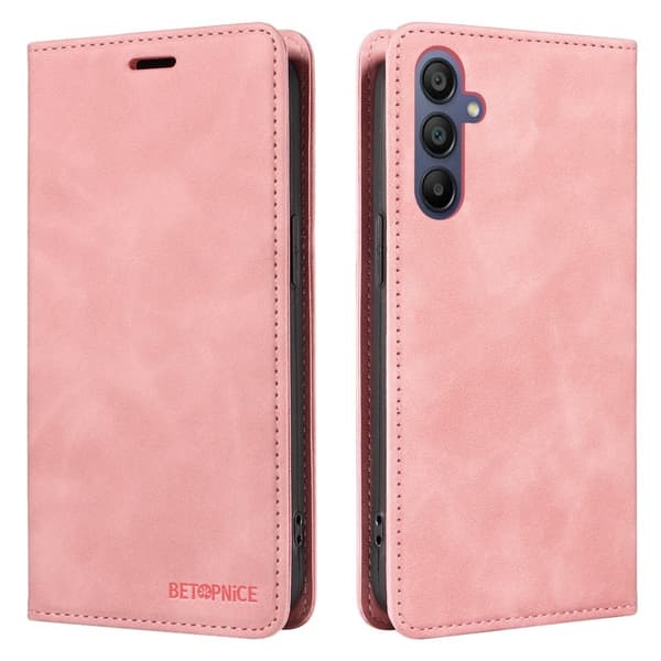 BETOPNICE 003 Plånboksfodral för Samsung Galaxy A17 5G - Konstläder - Rosa