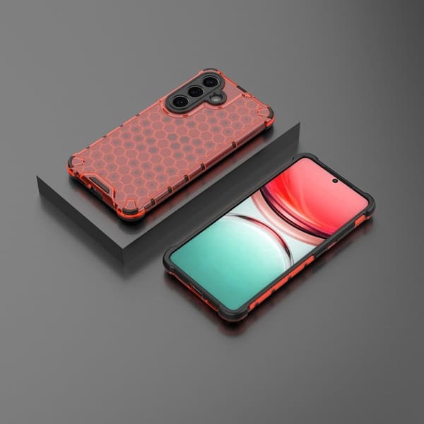 Samsung Galaxy S26/S26 Pro Skal Plast Honeycomb Form - Röd