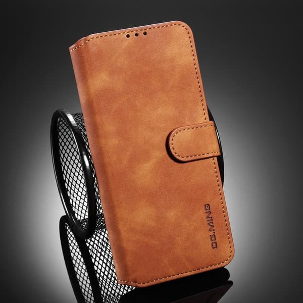 DG.MING Plånboksfodral Konstläder för Samsung Galaxy S20 Ultra - Brun