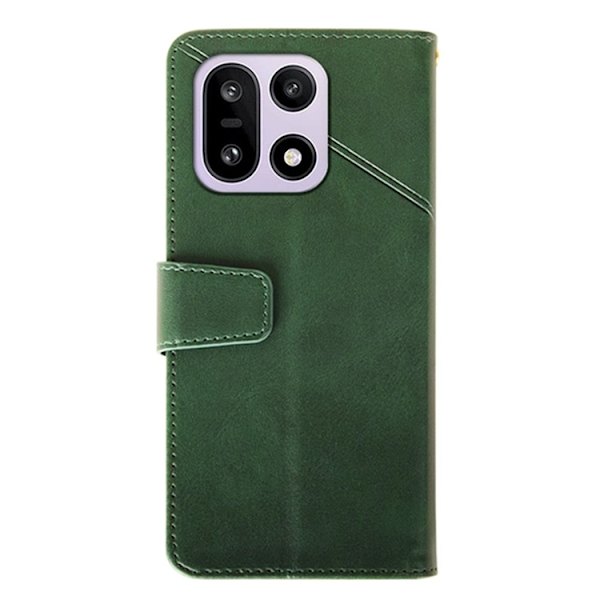 IDEWEI OnePlus 15 5G Plånboksfodral Calf Texture Konstläder - Grön Grön
