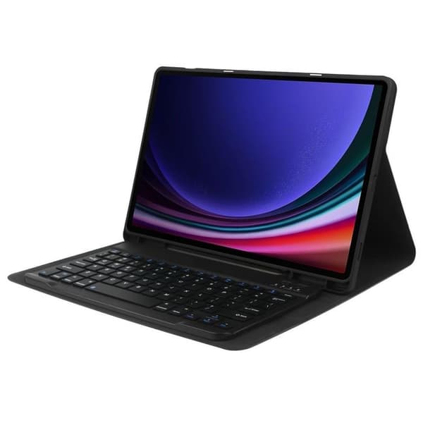 Tech-Protect Galaxy Tab S9 FE taske med engelsk tastatur Svart