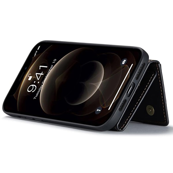 DG.MING iPhone 14 Plånboksfodral M2 Detachable 2in1 - Svart Svart