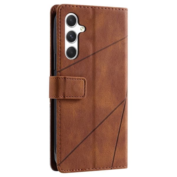Plånboksfodral för Samsung Galaxy S26 Plus Konstläder - Brun