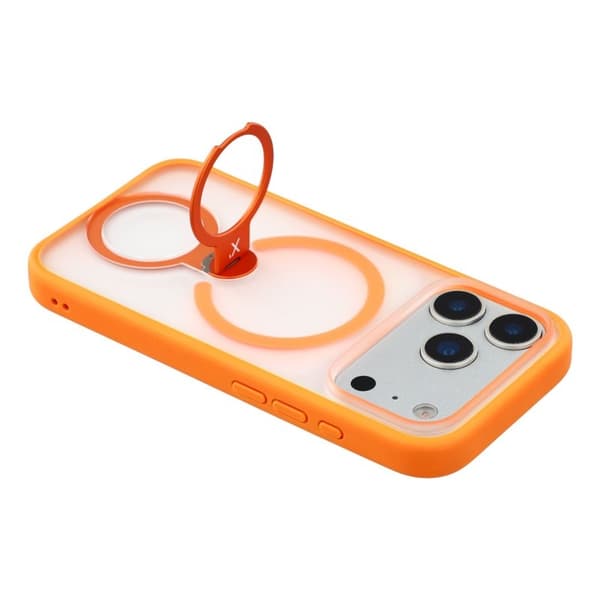X-LEVEL Mobilskal till iPhone 17 Pro Magnetiskt Kickstand Orange