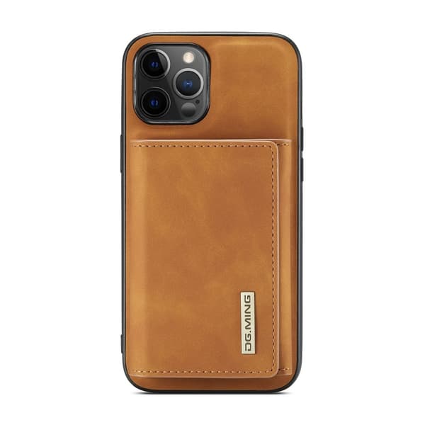DG.MING iPhone 13 Mini Cover og pung med Kickstand - Brun Brown