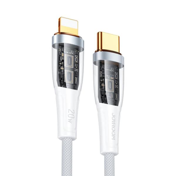 Joyroom Fast USB-C till Lightning kabel 20W 1.2m - Vit Vit