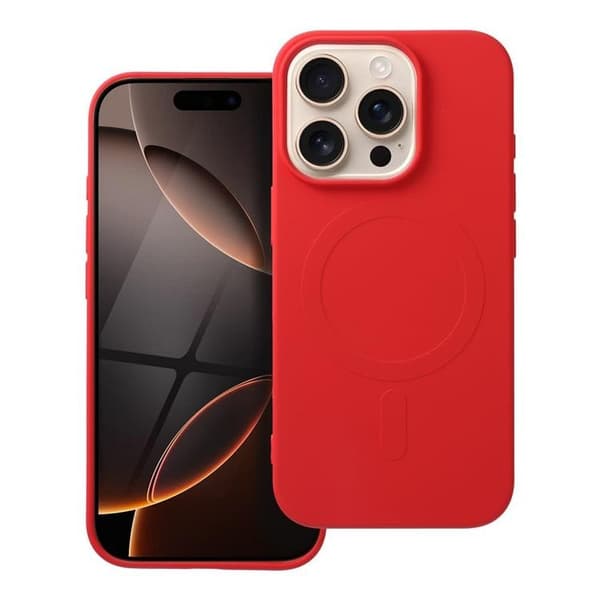 iPhone 16 Pro Magsafe Silikone Telefontaske - Rød Röd