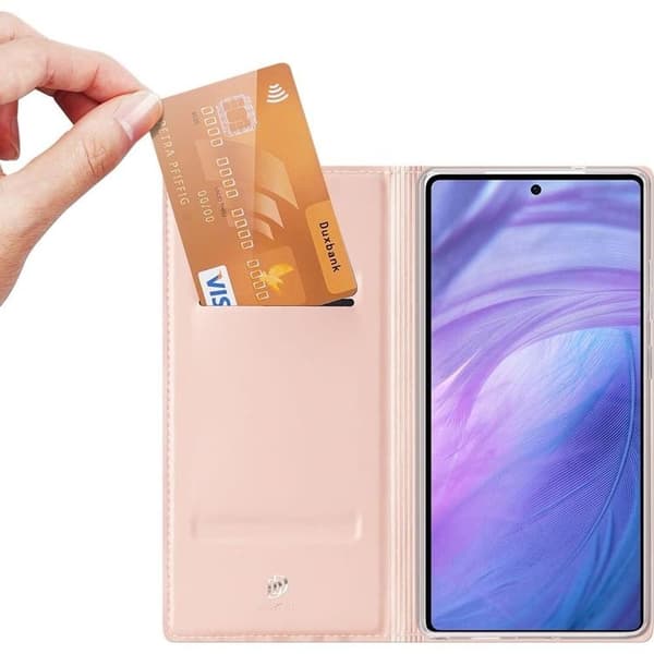 DUX DUCIS Skin Pro Galaxy S25 Ultra Plånboksfodral PU Läder - Rosa Rosa