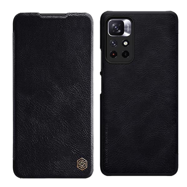 Nillkin Qin Pungetui Xiaomi Poco M4 Pro 5G - Sort Black