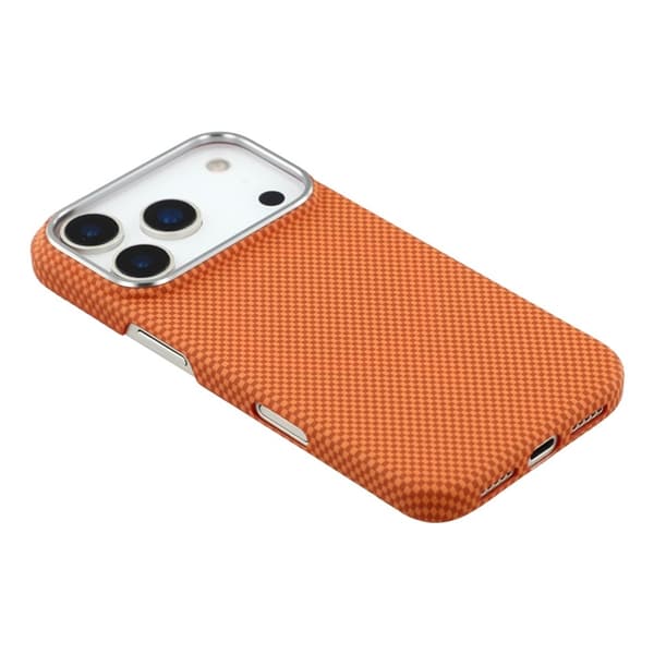 Mobilskal till iPhone 17 Pro MagSafe Carbon Fiber Orange
