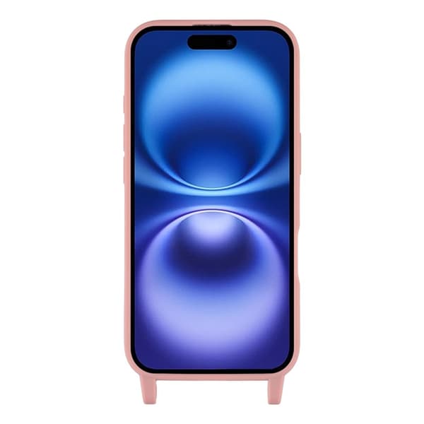 Mobilskal till iPhone 17 TPU med Hål för Rem - Djuprosa Rosa