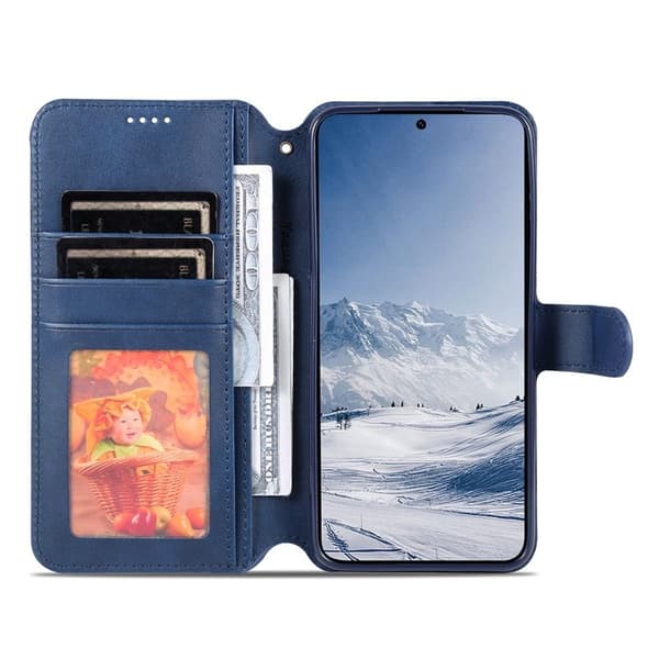 AZNS Mobilskal till Samsung Galaxy S23+ KonstLäder - Blå