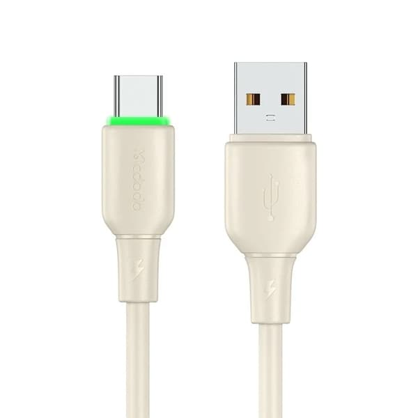 MCDODO USB-A - USB-C 6A Kabel 1.2M CA-475 Alpha - Beige Beige