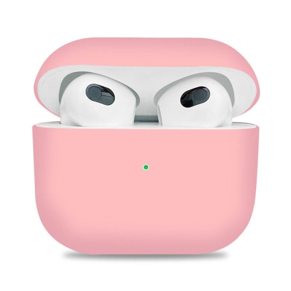 Mjukt silikon skal till Apple Airpods 3 - Rosa Rosa