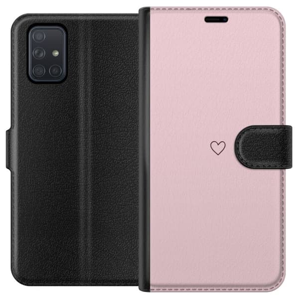 Plånboksfodral till Samsung Galaxy A71 med Litet Hjärta