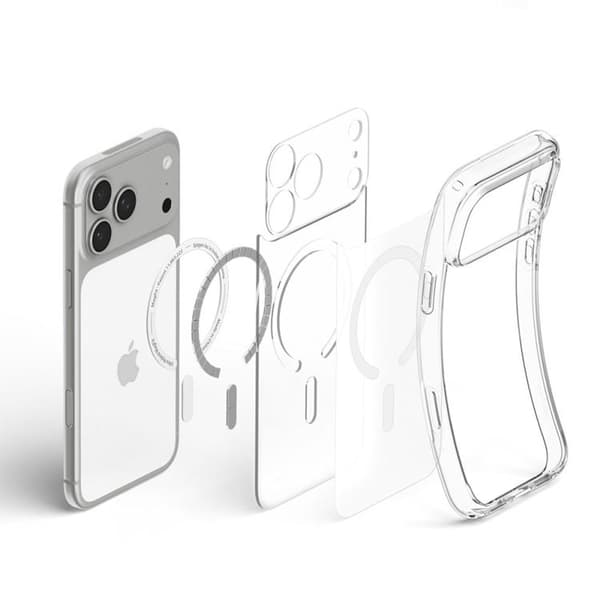 Spigen Mobilskal För iPhone 18 Pro/17 Pro Magsafe Ultra Hybrid - Frost Vit