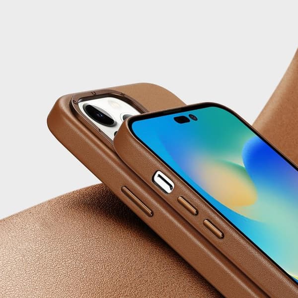 Dux Ducis iPhone 14 Pro -kuori Magsafe Grit - Ruskea Brun