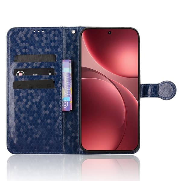 Oppo Find X9 Pro 5G Kortfack Plånboksfodral Konstläder - Blå