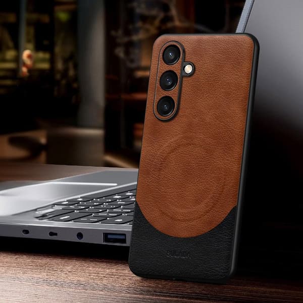 SULADA Magnetic Series Mobilskal till Galaxy S24 Shockproof Brun