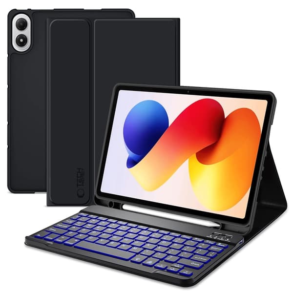 Tech-Protect Xiaomi Redmi Pad 2 Pro Taske med Tastatur - Sort Svart
