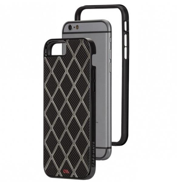 Case-Mate Carbon Alloy -kuori iPhone 6 / 6S:lle - musta Black