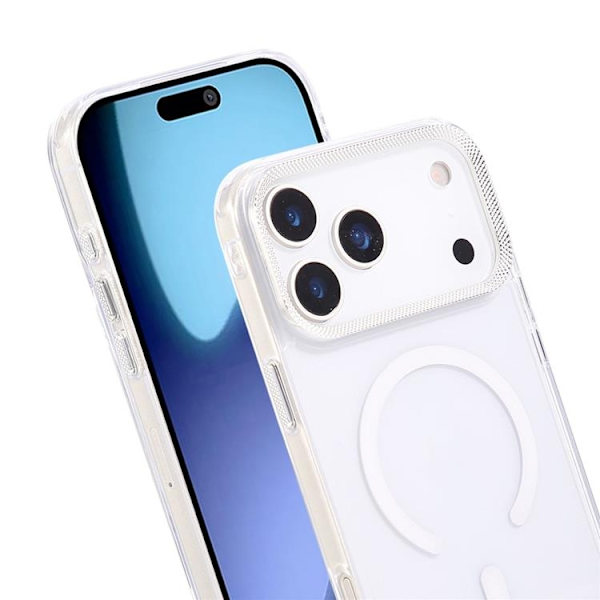 Mobilskal till iPhone 17 Pro Max MagSafe Texture Frame - Vit Vit