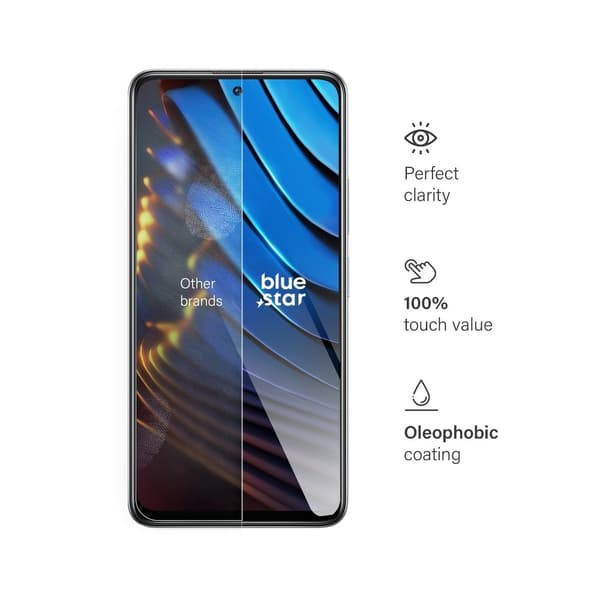 Blue Star Karkaistu lasinen näytönsuoja Xiaomi Poco X3 GT:lle