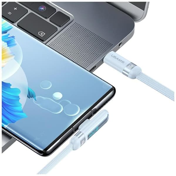 USAMS USB-C til USB-C 100W Kabel 120cm US-SJ653 Blå
