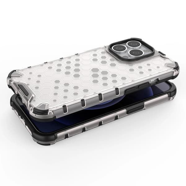 Telefontaske til iPhone 13 Pro Honeycomb Armor - Rød Röd