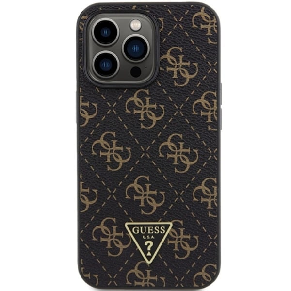 Guess iPhone 15 Pro Max Mobilskal Triangle Metall Logo - Svart Svart