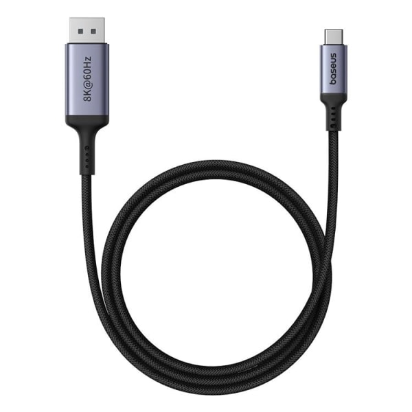 Baseus USB-C-DisplayPort-kaapeli 2 m teräväpiirto - musta