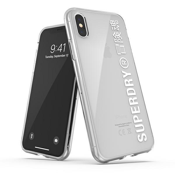 SuperDry Snap Suojakuori iPhone X / XS - Valkoinen