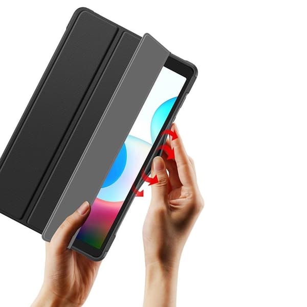 Dux Ducis Realme Pad Mini Taske Toby Armored Flip Smart - Sort Black