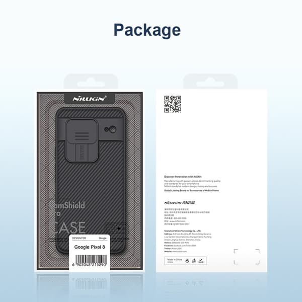 NILLKIN CamShield Pro Mobilskal till Google Pixel 8 med Kameraskydd - Svart