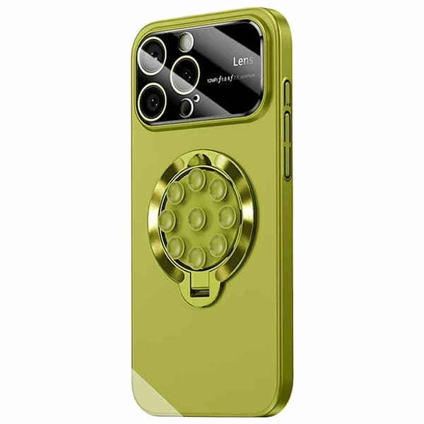 Mobilskal till iPhone 15 Pro Max Magsafe Sugkopphållare Kickstand - Grön Grön