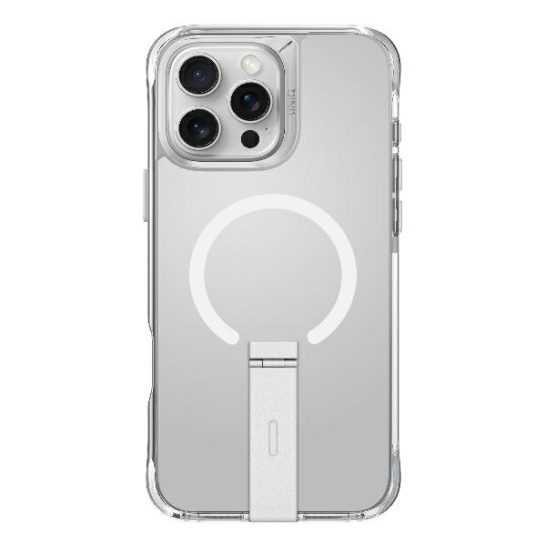 UNIQ Mobilskal till iPhone 16 Pro Max Eleva Vertica Stativ - Clear Transparent