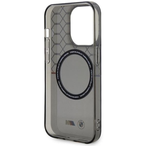 BMW iPhone 13 Pro Max matkapuhelimen suojakuori Magsafe Pattren - harmaa